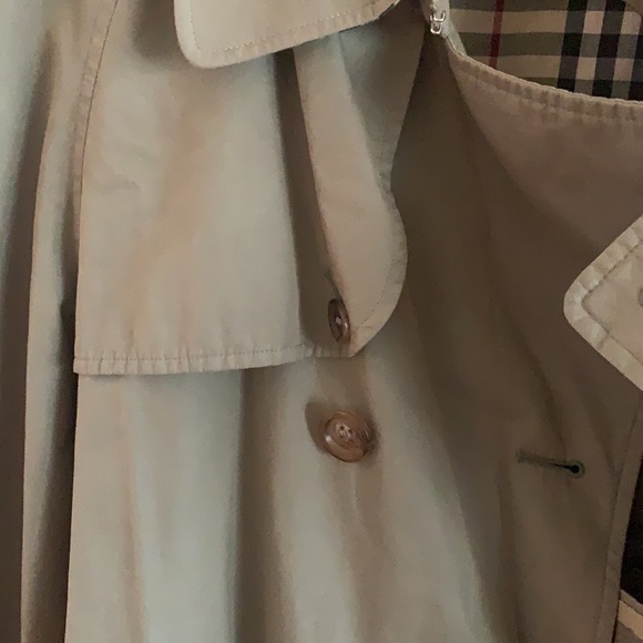Burberry all weather trench coat size 36R vintage - Picture 10 of 11